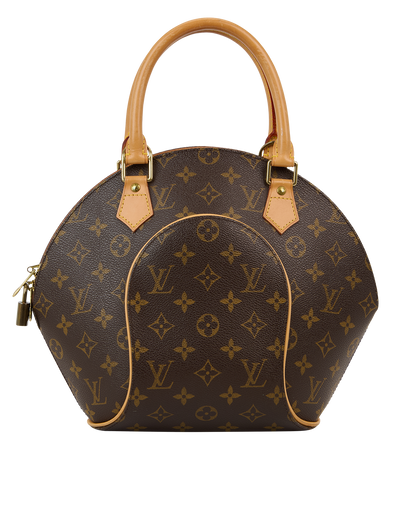 Ellipse PM, &pound;850, Handbags, Brown, Coated Canvas, Front view